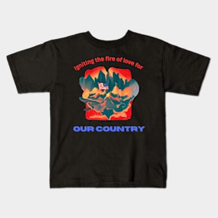 The love for our country Kids T-Shirt